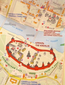 туристическая карта Великого Новгорода